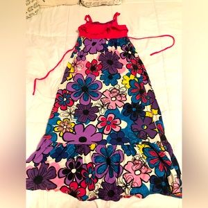 Long floral, sparkly dress, vibrant colors! Size 10 D
